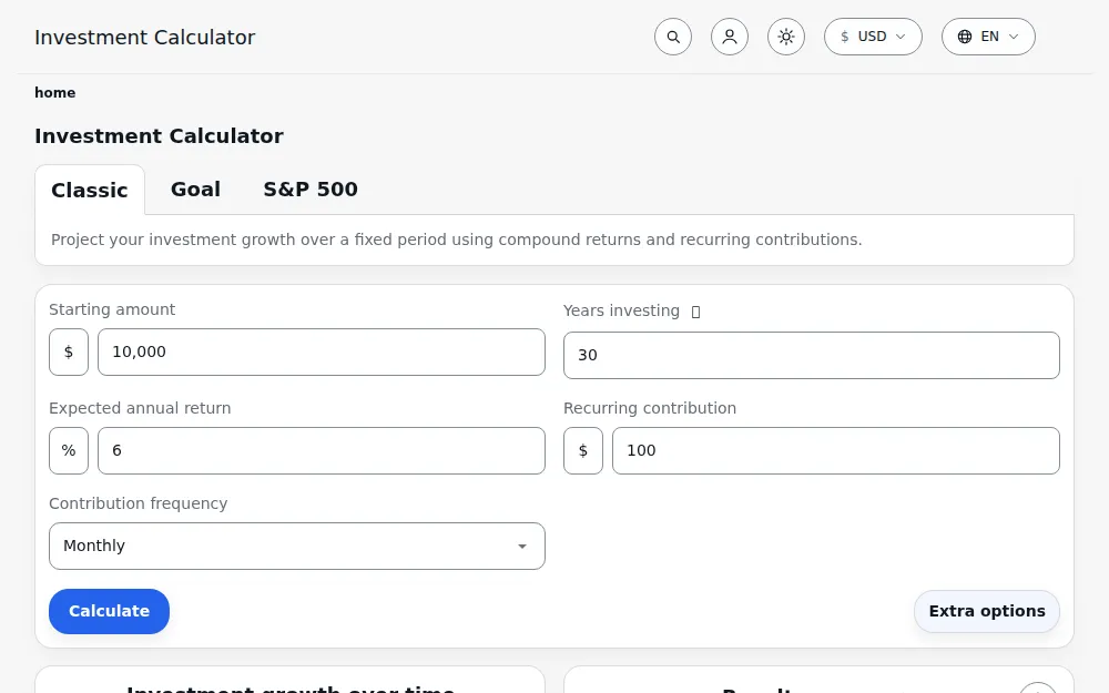 Investment Calculator