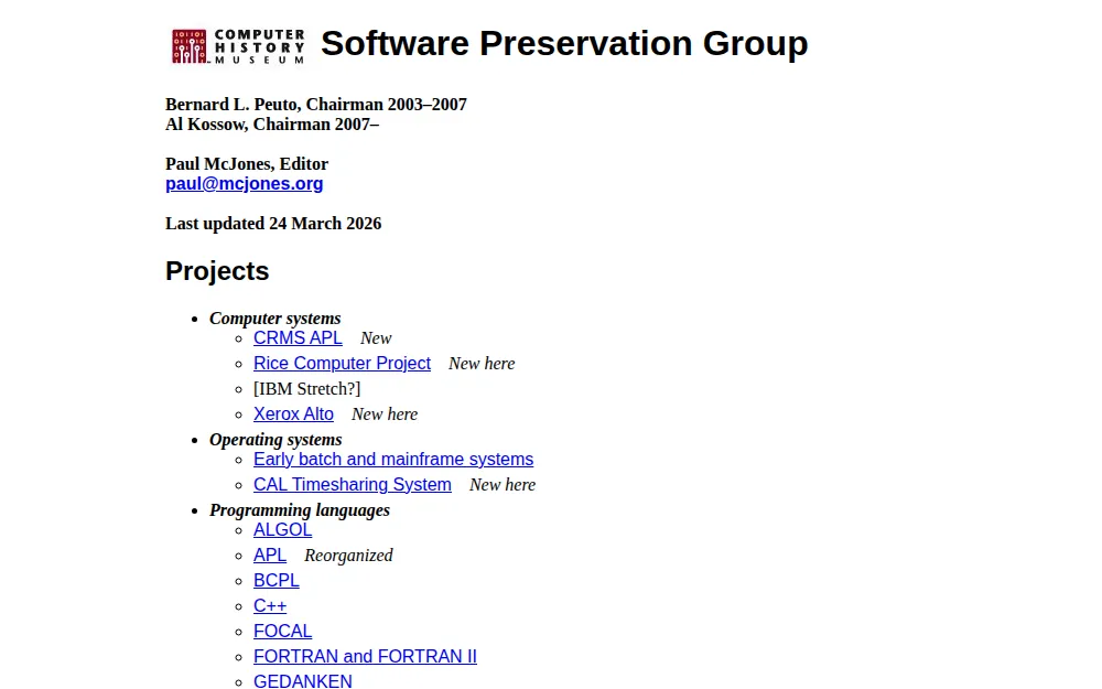 Softwarepreservation